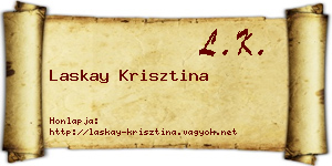Laskay Krisztina névjegykártya
